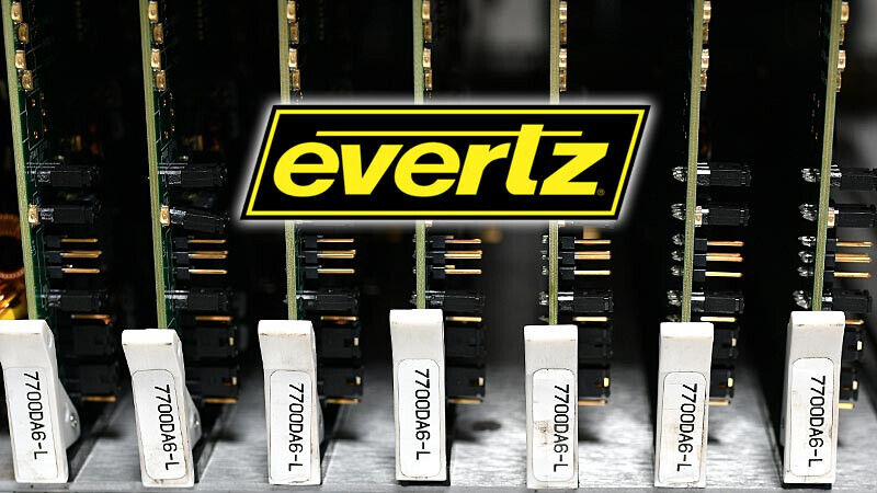 Evertz 7700da6‑l Sd-sdi Reclocking Distribution Amplifier With Loop +3ru Dvb-asi