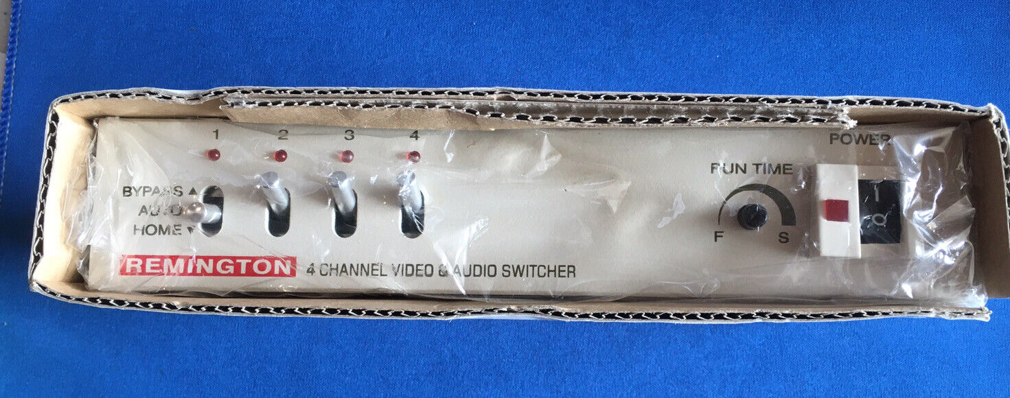Nos Remington 4 Channel Video & Audio Switcher 1999