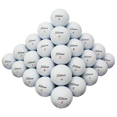 48 Titleist Mix Good Quality Used Golf Balls Aaa *in A Free Bucket!*